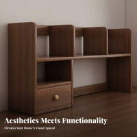 Desktop Book Rack with Handle Space-Saving Desk Organizer Versatile Use