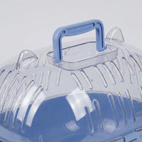 Portable Bird Cage and Transparent Handheld Bird Carrier in Multiple Colors, Lightweight Full Transparent Trip Case with Perch and Food Accessories