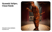 Full-Body Tiger Costume Hooded Tiger Onesie Cozy Animal Costume Lightweight for Stage Performances