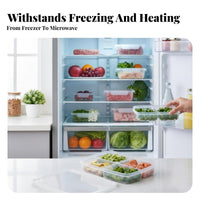 Stackable Food Portion Box Reusable Refrigerator container complimentary for Office Workers
