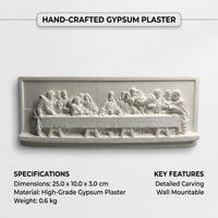 Last Supper Plaster Relief Sculpture, 45cm