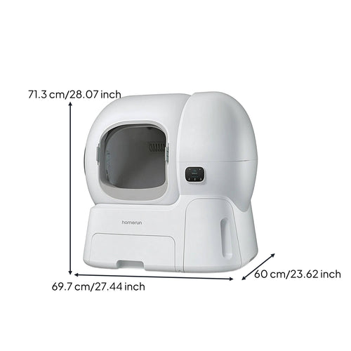 Anti-Scattering Automatic Cat Litter Box Smart Enclosed Cat Litter Box Splash-Proof Pet Supply Privacy for Cats, Home, Living Room