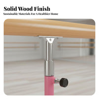 Multi-Functional Freestanding Ballet Barre Stable Base Floor Standing Workout Bar Heavy Duty Adjustable Height Dance Barre Non-Slip Feet for Children, Beginners