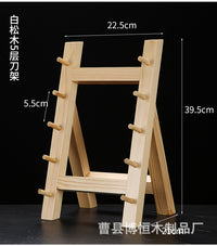 Japanese Multi-layer Wooden Knife Rack with Sapele Wood Knife Block