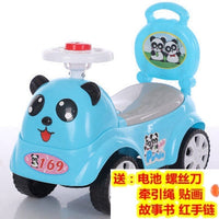 小蜜蜂儿童溜溜车助步车童车1/2-3岁宝宝滑行车扭扭车带音乐玩具Y