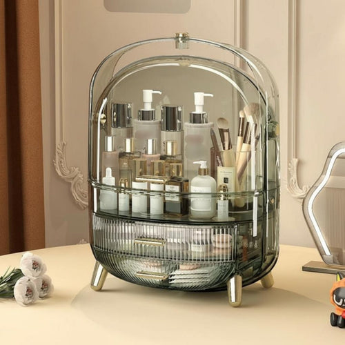Cosmetic Display Case with Drawers Large Capacity Vanity reachory for vanity table