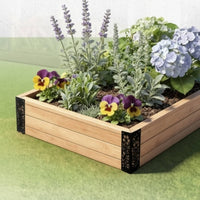 Raised Garden Bed Corner Brackets 1.2mm Thick Steel Heavy Duty Planter Corner Support Easy Installation Gardening Hardware for Backyard, Patio