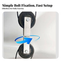 Exercise Gear Metal Bracket Sliding Pulley Assembly Smooth Rolling Double Pulley Heavy Duty DIY