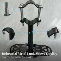 Side Platforms Cycle Crossbar Footrest Curved Clamp Crossbar Footrest Accessory Metal Frame Bike Foot Platform Bolt-Secured