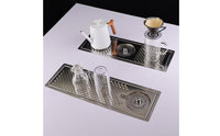 Sink Glass Cleaner with Driping Tray Quick Cleaning High Pressure Cup Rinser Easy To Install Stainless Steel Cup Washer Sink for Bartenders, Restaurant