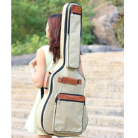 KADY 41-inch Folk Guitar Bag with Padding, Double Shoulder Straps, 600D Oxford Fabric