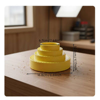 Large Capacity Tiered Rotary Tool Bit Organizer Thickened Material Rotating Drill Bit Holder Marked with Scale 360 Degree Burr Stand Lightweight & Portable for Woodworkers