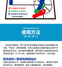 台球站位图辅助图黑八九球斯诺克矫正入位站位辅助练习图训练器材
