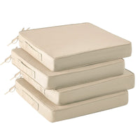 Outdoor Waterproof and Sun-Resistant Seat Cushion for Garden Patio Chairs, Vacuum Compressed
