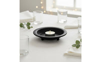 Black Candle Holder Decorative Centerpiece Candlestick Modern Design