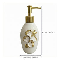 Ceramic Soap Dispenser Floral Liquid Soap Dispenser Pump Head Washroom Accessory