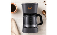 750 Ml Countertop Pour-over Coffee Brewer Keep-Warm Plate Coffee Brewer with Glass Carafe Reusable Filter Small Appliance