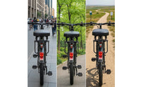 Padded Bike Rack with Seat Cushion Adjustable Bike Cargo Rack Easy to Install Two-Wheeler Luggage Carrier Stable for Cyclists