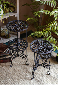 Cast Iron Plant Stand with Classical Pattern