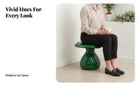 Toadstool-Shaped Stool Sturdy Toadstool-Shaped Seat Stable Load-Bearing