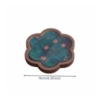 Chinese Design Tea Tray Waterproof Decorative Serving Tray Heat Resistant