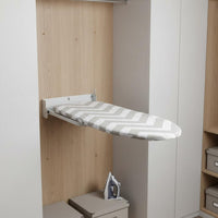 Wall-Attached Ironing Board Space Saving Fold down Ironing Board Sturdy Frame Home Utility for Wardrobe, Closet, Laundry Room