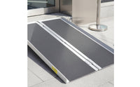 Anti-Slip Surface Foldable Aluminum Ramp Rustproof Mobility Aid CE Certified for Stairs, Doorways