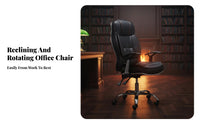 Highspine Reclining Chair with Footrest Height Adjustable Computer Seat Support sturdy Duty for Students, Study Room