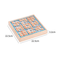 No Paper Needed Wooden Sudoku Board Learning Through Play Math Thinking Game Brain Training Sudoku Challenge Set Natural Wood for Classroom
