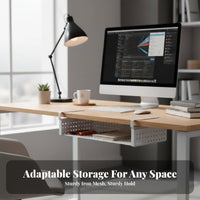 Under-Shelf Wire container Easy Installation slide-extendable under-table Drawer for Closet