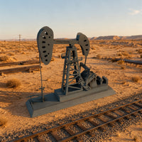 HO Scale Oil Oil Rig Model Kit Cardboard Rig Model DIY Oil Oil Rig Kit Decorative for Dioramas