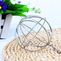 Stainless Steel Hay Feeder Ball for Rabbits, Guinea Pigs, and Hamsters