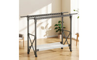 Rolling Clothes Drying Rack with Wheels Freestanding Foldable Laundry Rack Space-Saving Expandable for Balcony, Apartment