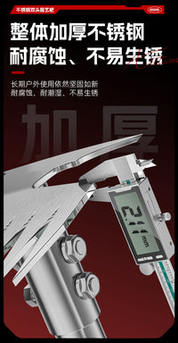 除草器高硬度不锈钢双头园艺耙厚一体成型锋利省力长柄防滑多用途
