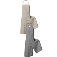 2 Pieces Pottery Apron Adjustable Neck Strap Canvas Artist Smock Multiple Pockets Split-Front Utility Apron for Potters, Crafters, Workshop, Garden