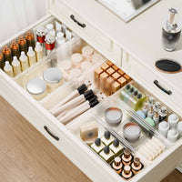 Expandable Drawer Divider Customizable Organization Expandable Drawer Dividers Versatile Adjustable Storage Box for Kitchen, Washroom, Vanity