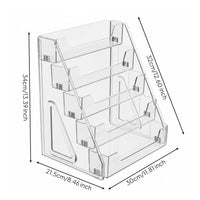 Five-Tier Display Rack Transparent Household Organizer Stable
