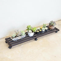Tiered Plant Stand with casters Rustresistant Flower Rack robust Duty for Living Room