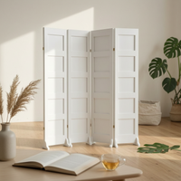 Foldable Design Folding Room Divider Movable Folding Panel Divider Freestanding Privacy Screen Portable for Away Fromice Workers, Homeowners, Content Creators, Studio Apartment, Bedroom, Exhibition Hall, Storage-Friendly