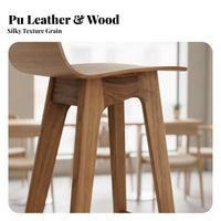 Bar Stool with backrestrest utilitarian Look Counter Seating Nordic Aesthetic Stable Base for Restaurant Owners, Adults
