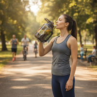 Hoomey Large Capacity Water Bottle with Handle, 2026 New Design for Sports & Fitness, Summer Hydration
