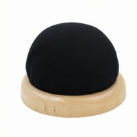Sewing Needle Holder Round Pin Cushion Fabric Surface Wooden Base Sewing Tool for Making Crafts Pin Storage Creative Sewing Home Workspace