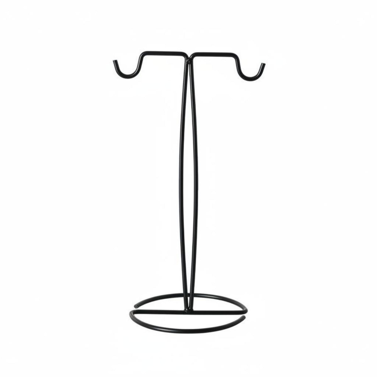 Crossbar Display Stand Metal Scarf Display Stand Stable Base Countertop Hanging Rack for Boutique Owners