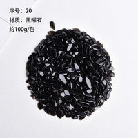 天然水晶净化消磁石黑曜碧玺原石矿石消磁碗宝石花盆鱼缸装饰造景
