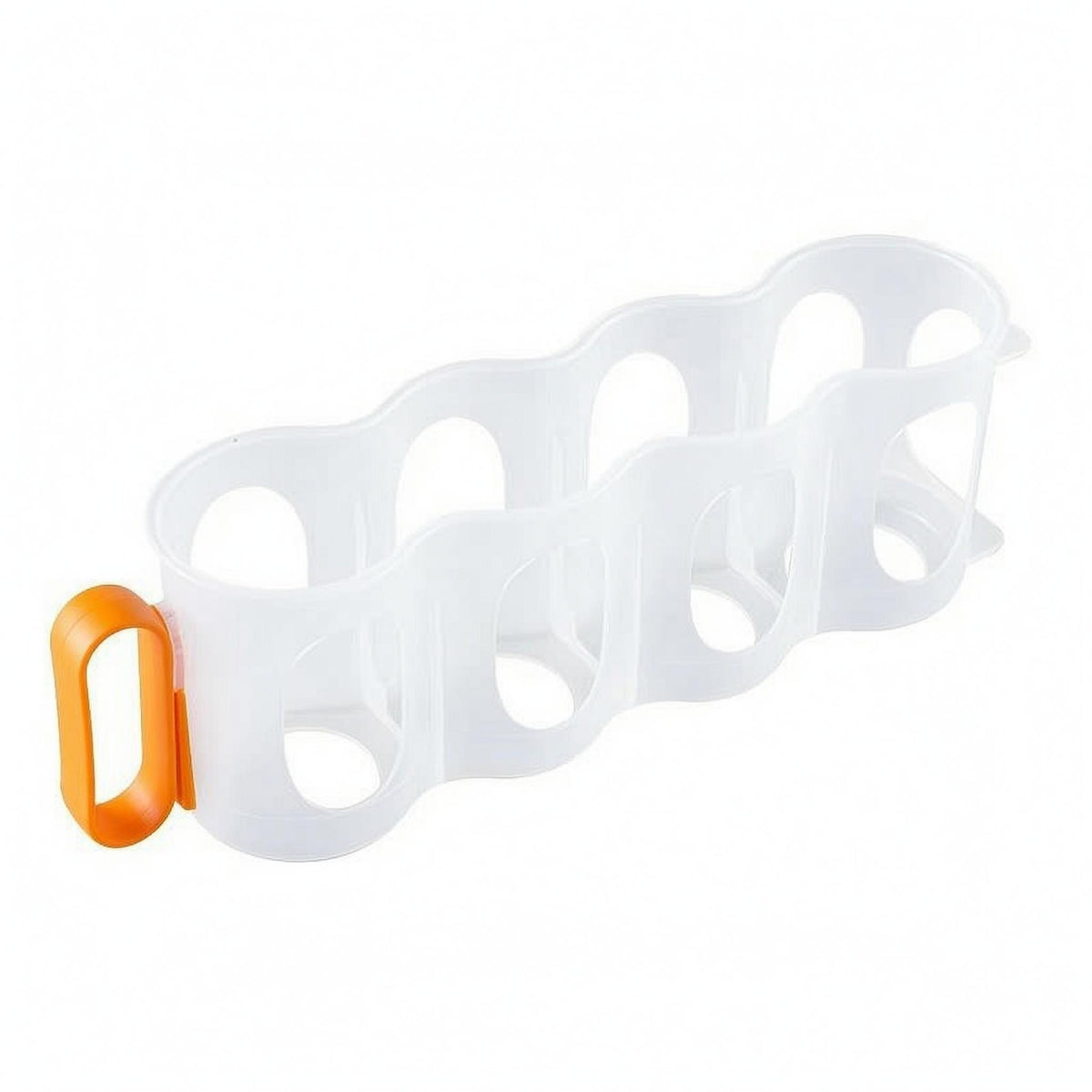 4-Compartment Drink Holder Cylindrical Slots Beverage Storage Box
