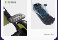 遛娃神器轻便可折叠一键收车婴儿小型简易儿童溜娃双向宝宝手推车 【豪华款-咖色】可拆卸遮阳蓬+大餐盘+全包坐垫+置物篮+五点式安全带