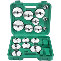 Chrome Vanadium Steel Cap-Type Oil Filter Wrench Set