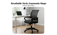 Height Adjustable Mesh spine Caster Chair Support Ergonomic Mesh Rolling Chair 360-Degree rotate Office Furniture Mobile Casters for Remote Workers, Students, gaming enthusiasts, Study Room, Workstation, Bedroom, Gaming Setup