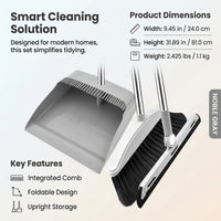 Living Room Household Cleaning Tools for Kitchen and Home, Foldable Broom and Dustpan Set for Students, Lightweight Small