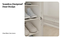 Space-Saving Narrow Shoe Cabinet Easy to Assemble Multi-Tier Shoe Shelf Sturdy Home Furniture Strong Load-Bearing for Apartment Dwellers, Homeowners, Families, Hallway, Small Areas, Closet, Bedroom